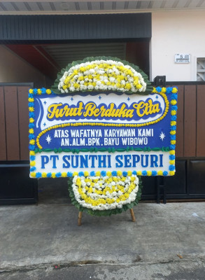 Papan Bunga Duka di Gandu Wetan